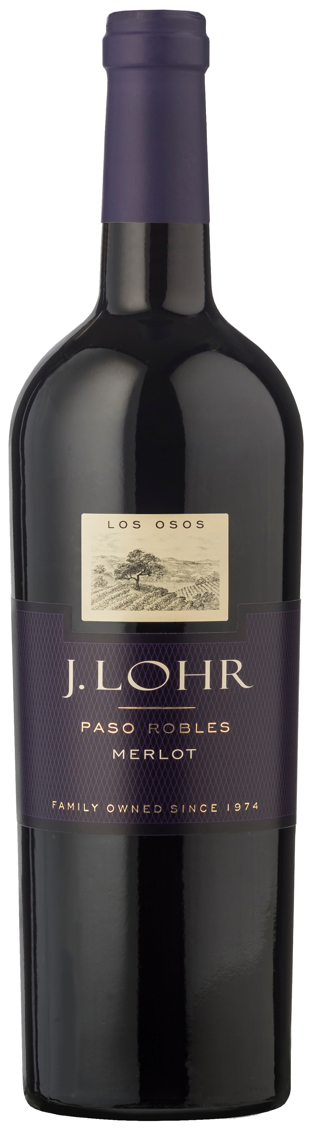 J. Lohr Estates Los Osos Merlot 2022  Front Bottle Shot