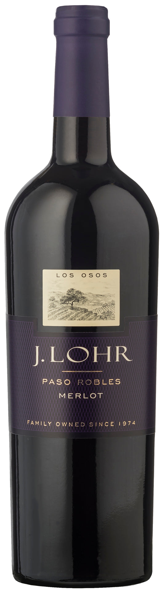 J. Lohr Estates Los Osos Merlot 2022  Front Bottle Shot