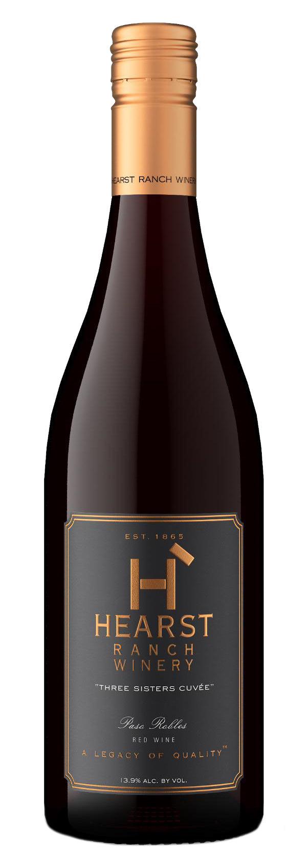 Hearst Ranch Three Sisters Cuvee Red 2022  Front Bottle Shot