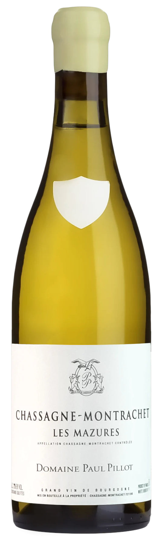 Domaine Paul Pillot Chassagne-Montrachet Les Mazures 2022  Front Bottle Shot