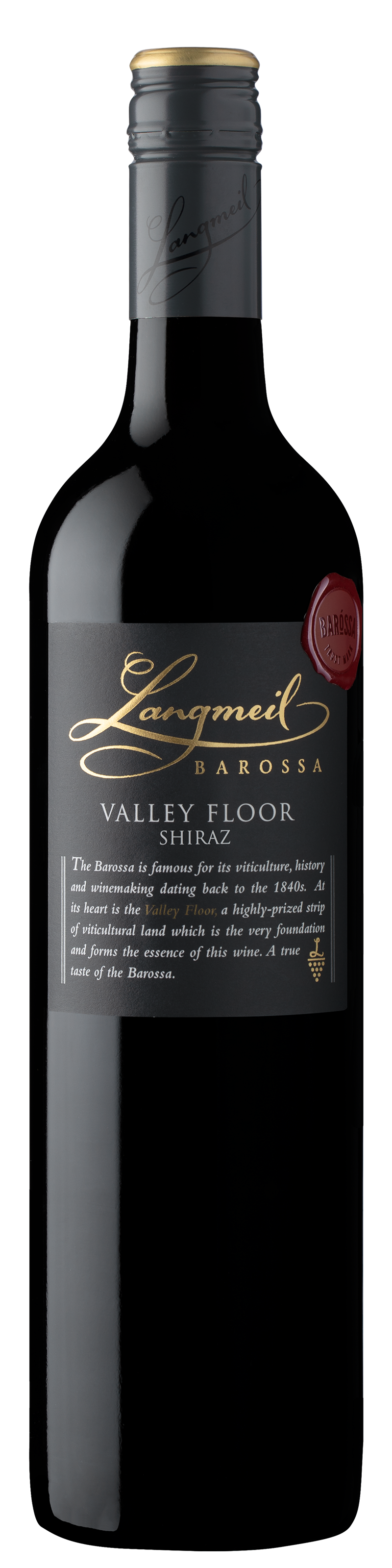 Langmeil Valley Floor Shiraz 2019  Front Bottle Shot