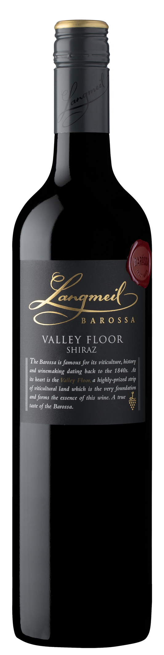 Langmeil Valley Floor Shiraz 2019  Front Bottle Shot