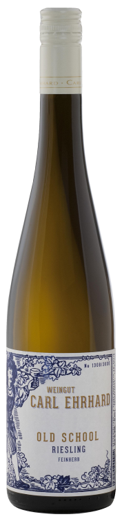 Weingut Carl Ehrhard Rudesheim Old School Riesling Kabinett Feinherb 2022  Front Bottle Shot