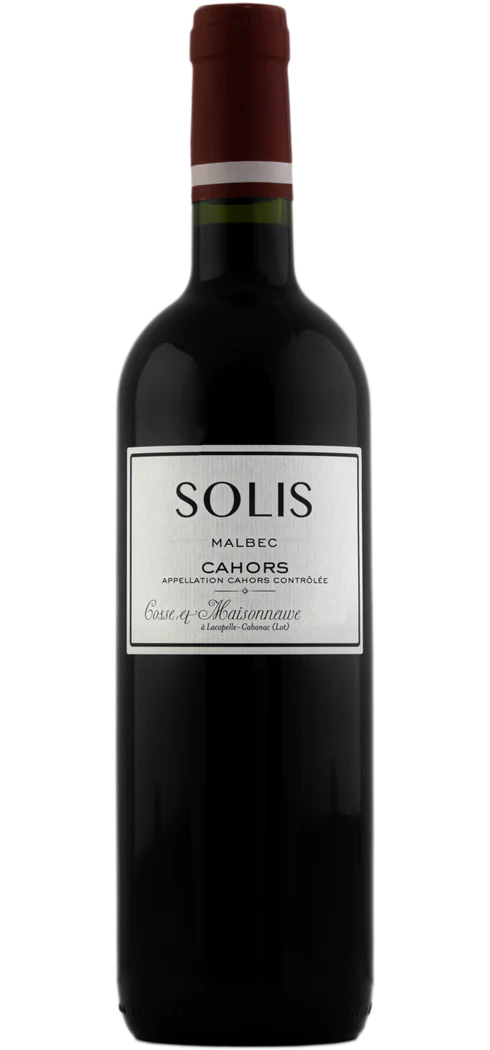 Cosse et Maisonneuve Cahors Solis Malbec 2021  Front Bottle Shot