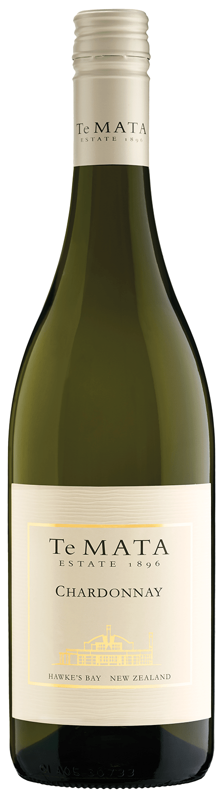 Te Mata Estate Chardonnay 2021  Front Bottle Shot