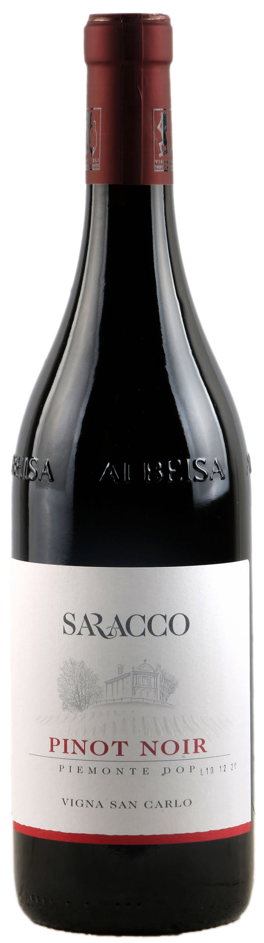 Saracco Pinot Noir 2021  Front Bottle Shot