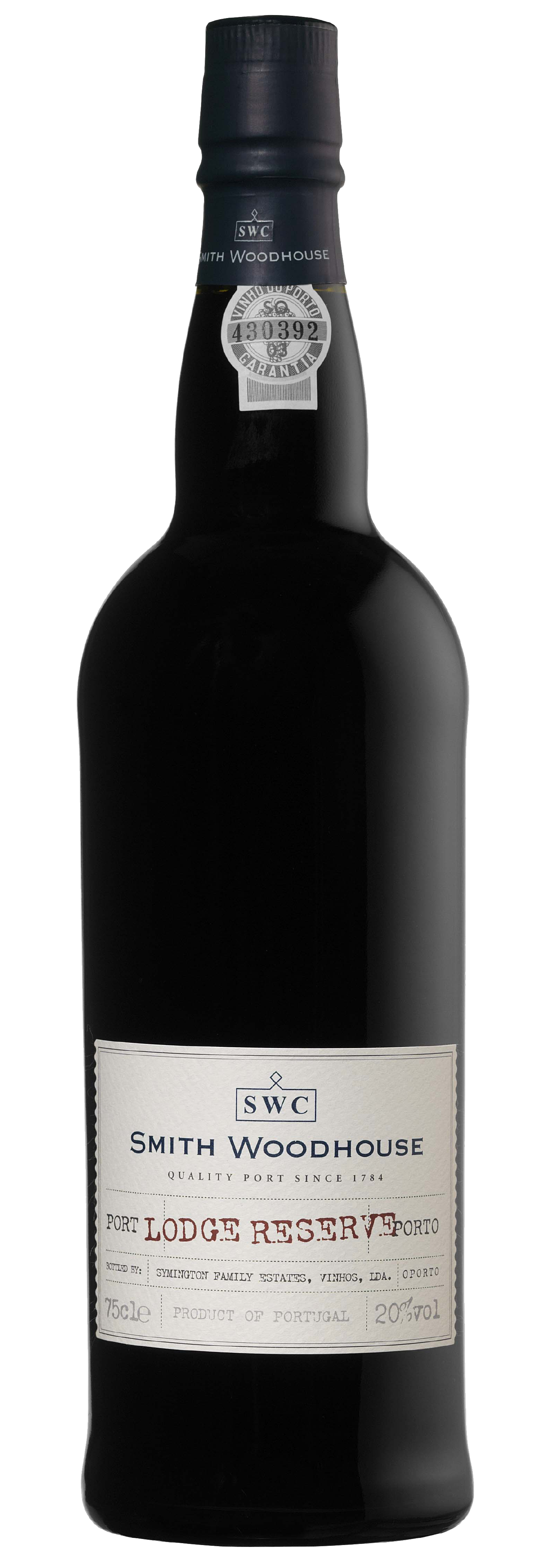 Smith Woodhouse Lodge Reserve Port Front Bottle Shot