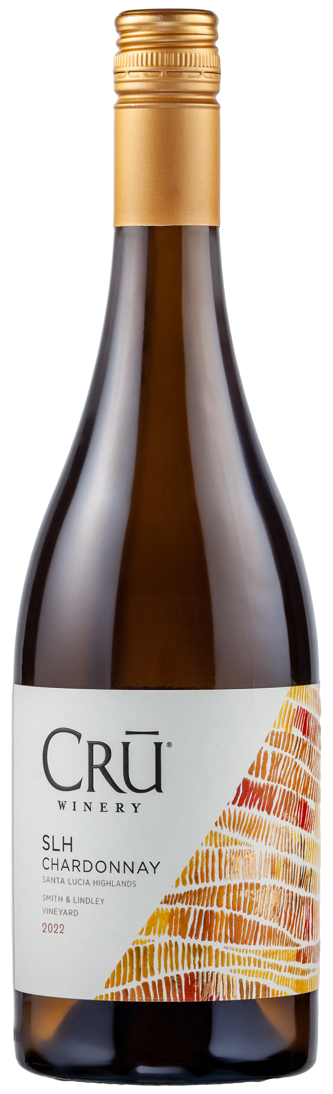 CRU Winery Smith & Lindley Vineyard SLH Chardonnay 2022  Front Bottle Shot