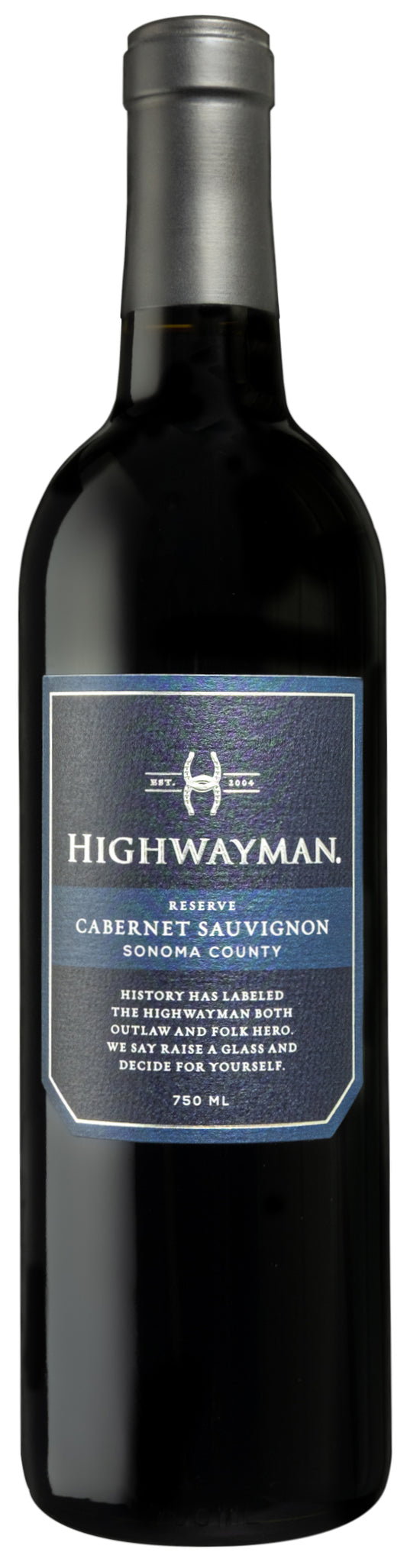 Highwayman Reserve Cabernet Sauvignon 2022  Front Bottle Shot