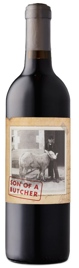 Y. Rousseau Son of a Butcher Red Blend 2022  Front Bottle Shot