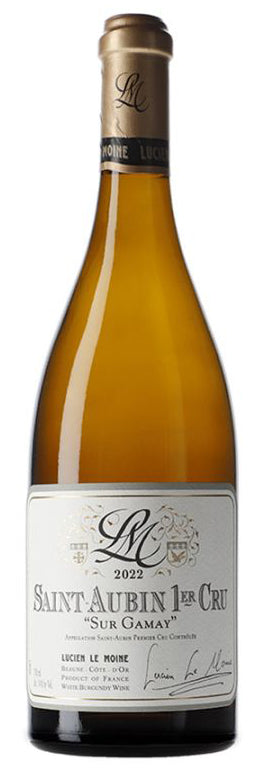 Lucien Le Moine St-Aubin Sur Gamay Blanc Premier Cru 2022  Front Bottle Shot