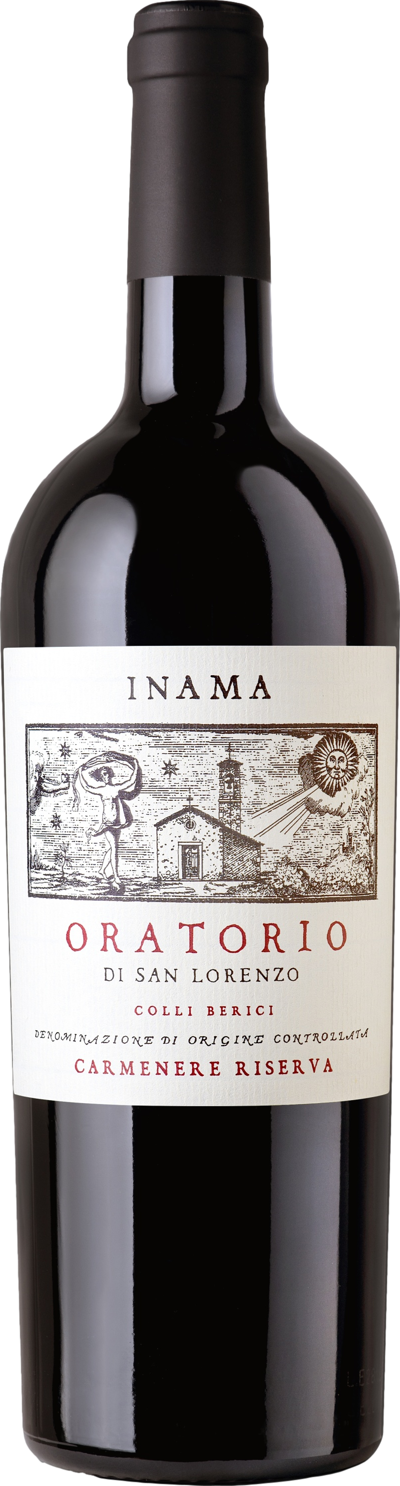 Inama Oratorio di San Lorenzo Carmenere Riserva 2018  Front Bottle Shot