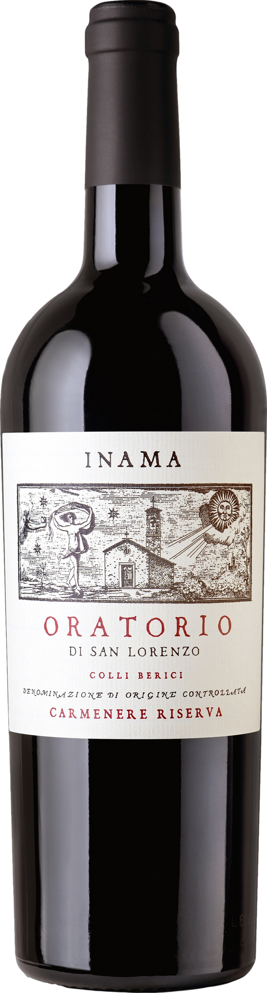 Inama Oratorio di San Lorenzo Carmenere Riserva 2018  Front Bottle Shot