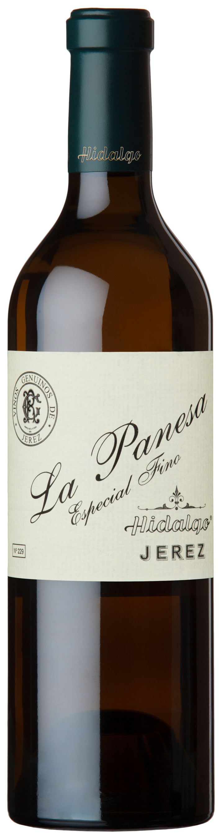Emilio Hidalgo La Panesa Especial Fino Sherry Front Bottle Shot