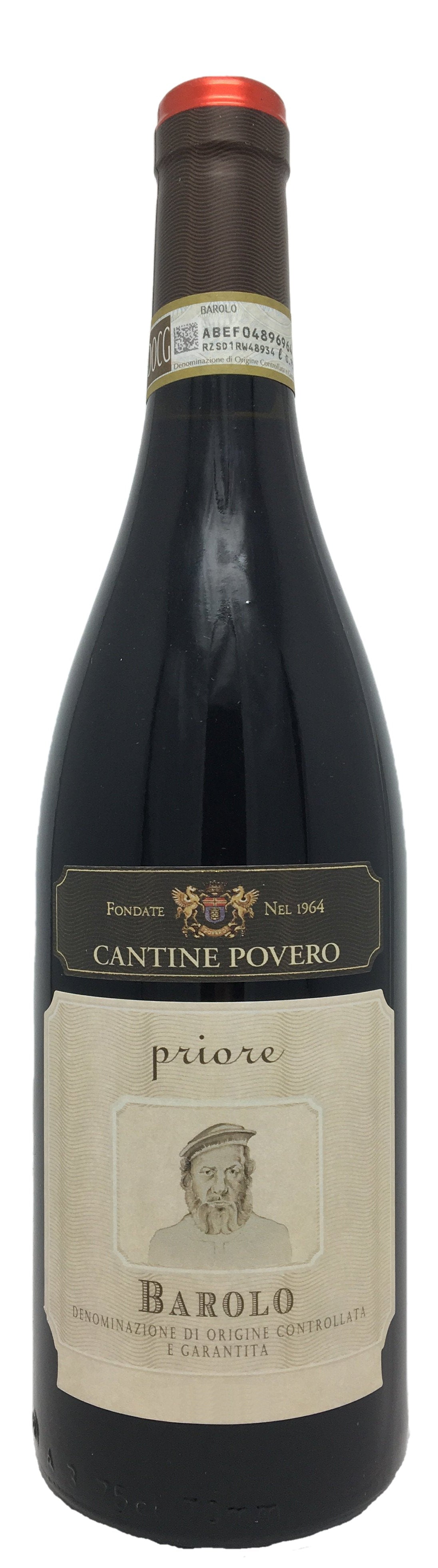 Cantine Povero Barolo Priore 2019  Front Bottle Shot