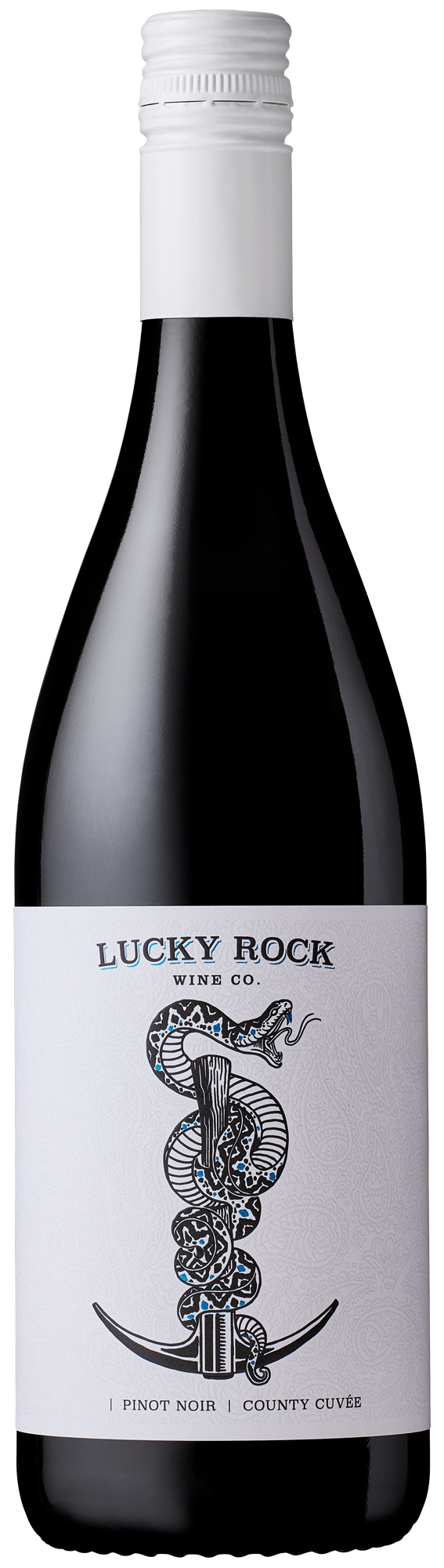 Lucky Rock Wine Co. Pinot Noir 2021  Front Bottle Shot