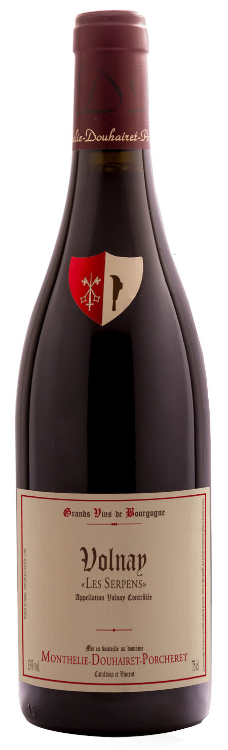 Monthelie-Douhairet-Porcheret Volnay Les Serpens 2021  Front Bottle Shot