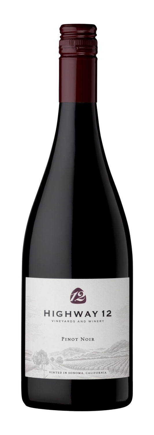 Highway 12 Pinot Noir 2022  Front Bottle Shot