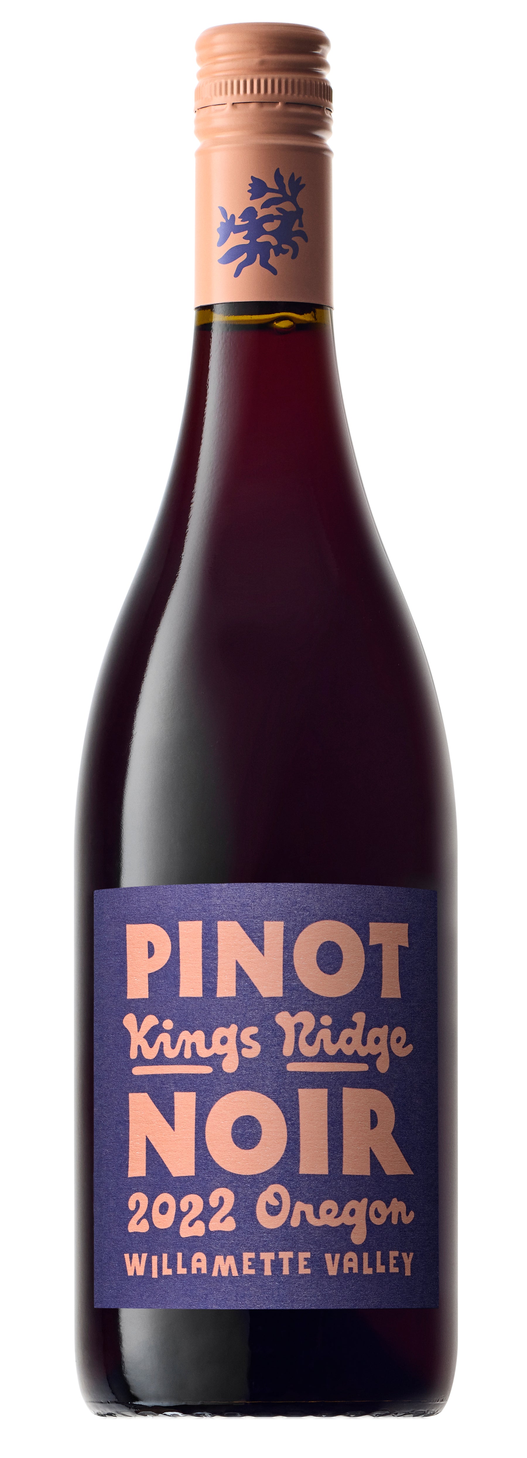Kings Ridge Pinot Noir 2022  Front Bottle Shot