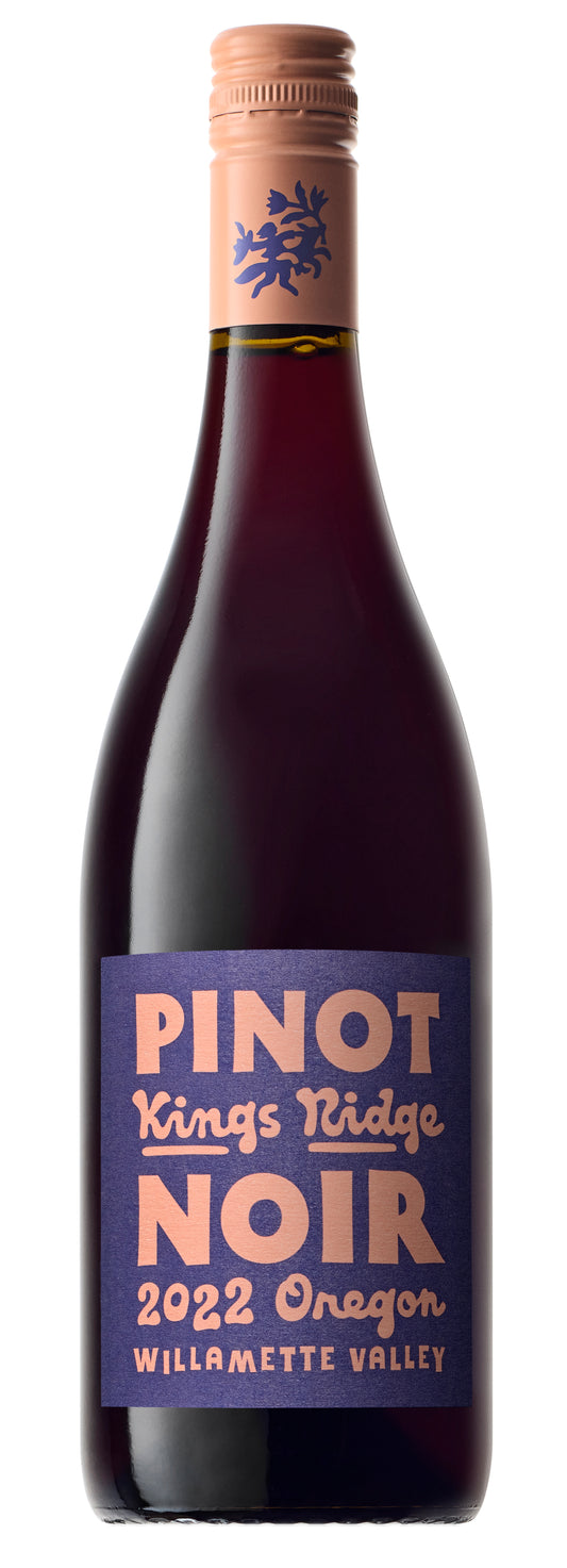 Kings Ridge Pinot Noir 2022  Front Bottle Shot