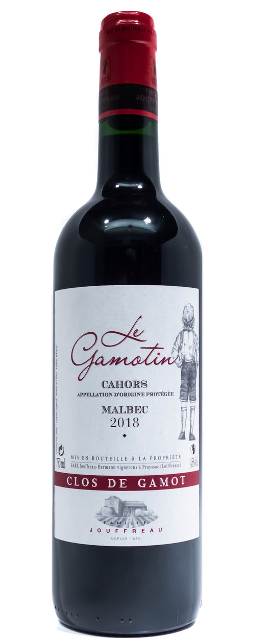 Clos de Gamot Cahors Le Gamotin 2018  Front Bottle Shot
