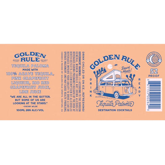 Golden Rule Paloma Cocktails 4/100ml