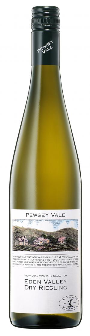 Pewsey Vale Eden Valley Dry Riesling 2023  Front Bottle Shot