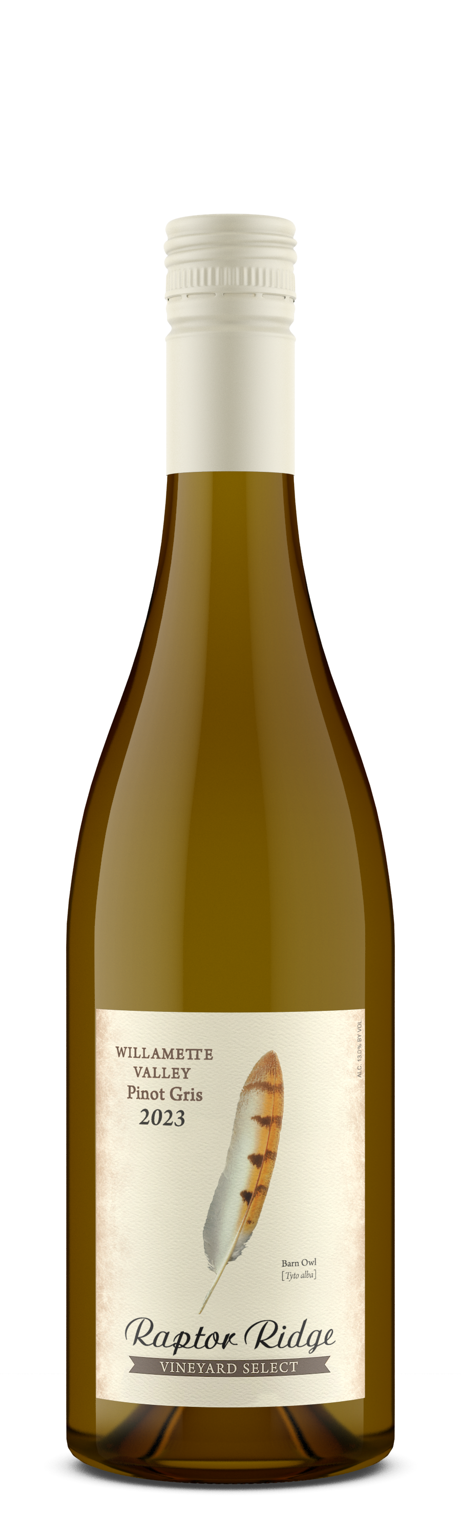 Raptor Ridge Pinot Gris 2023  Front Bottle Shot