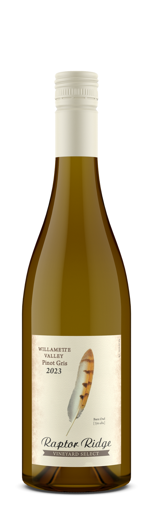 Raptor Ridge Pinot Gris 2023  Front Bottle Shot