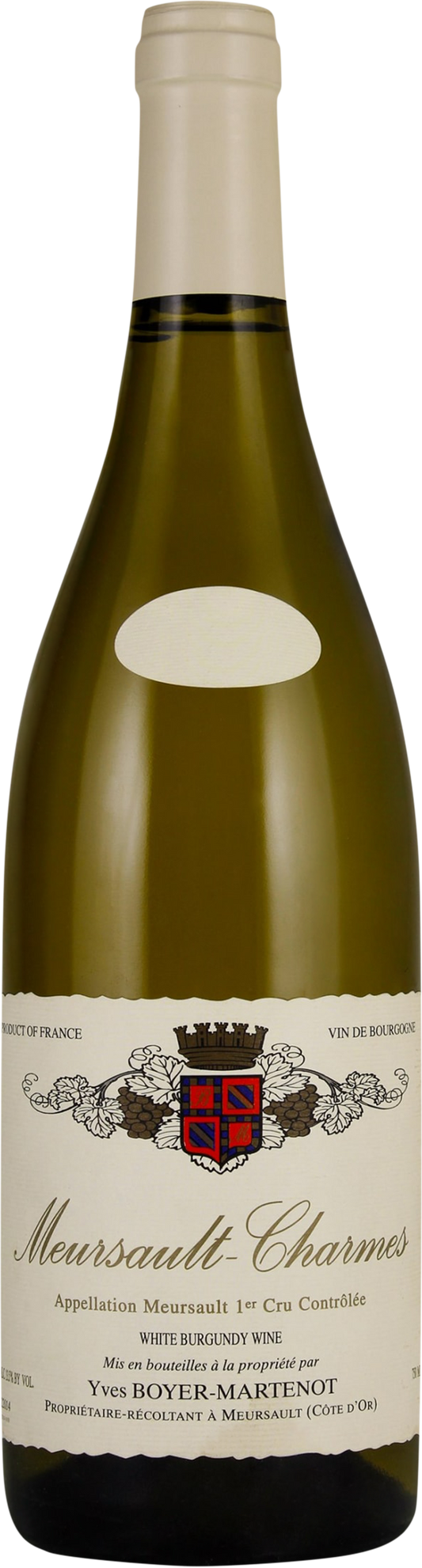 Boyer-Martenot Meursault-Charmes Premier Cru 2022  Front Bottle Shot