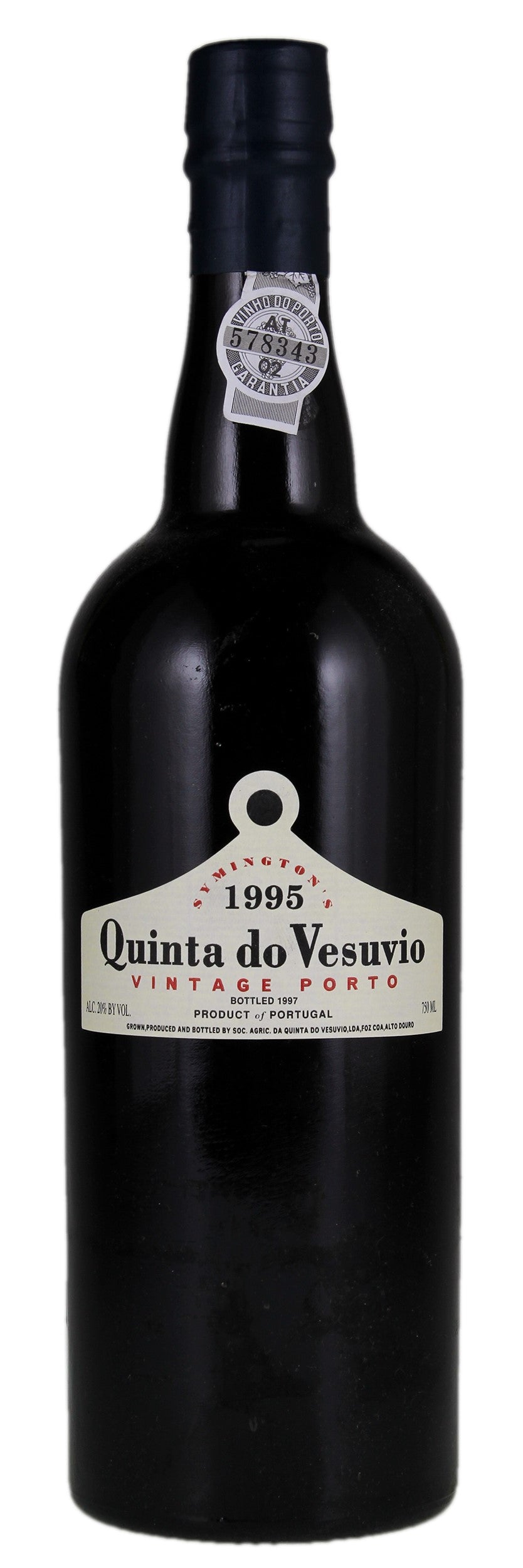 Quinta do Vesuvio Vintage Port 1995 Front Bottle Shot