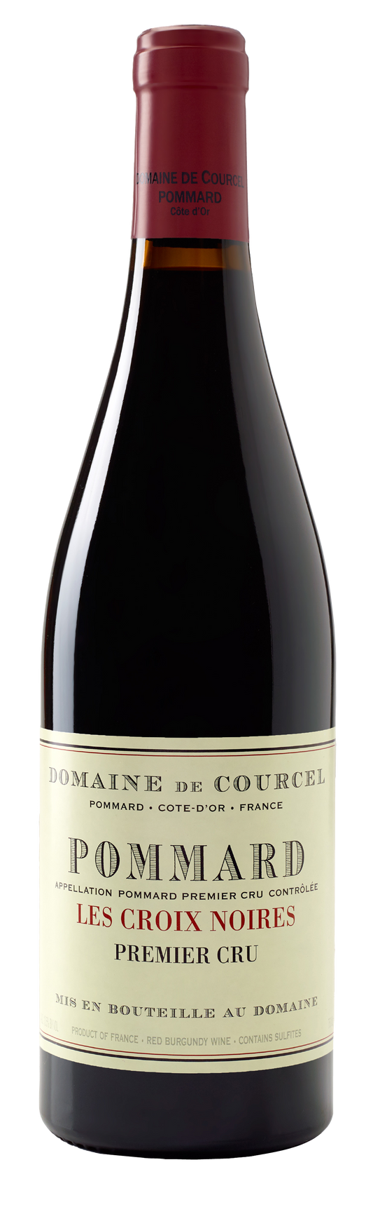 Domaine de Courcel Pommard Les Croix Noires Premier Cru 2018  Front Bottle Shot