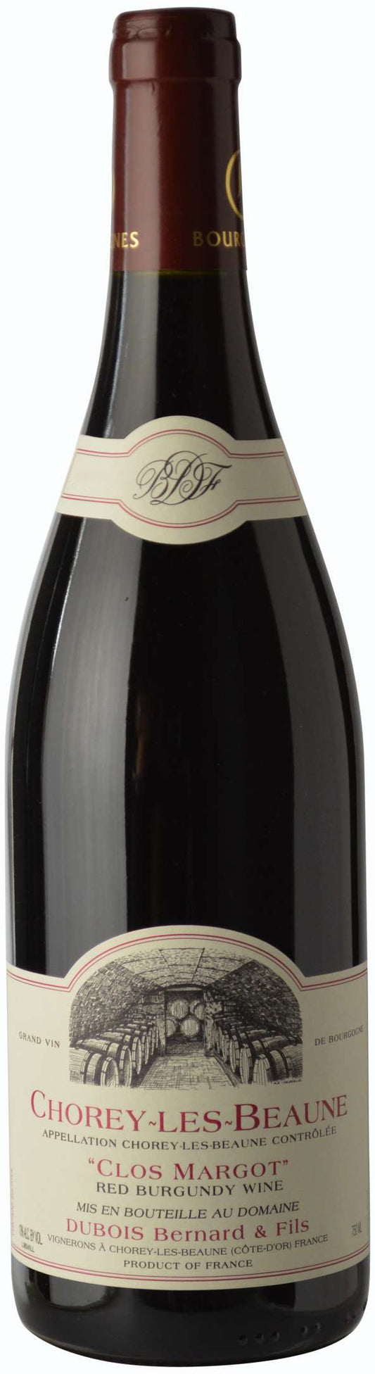 Domaine Bernard Dubois  Chorey-les-Beaune Clos Margot 2021  Front Bottle Shot