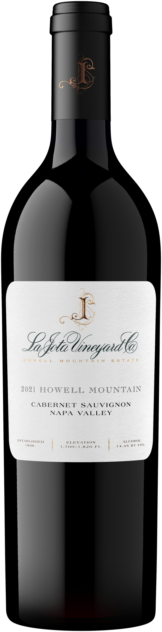La Jota Howell Mountain Cabernet Sauvignon 2021  Front Bottle Shot