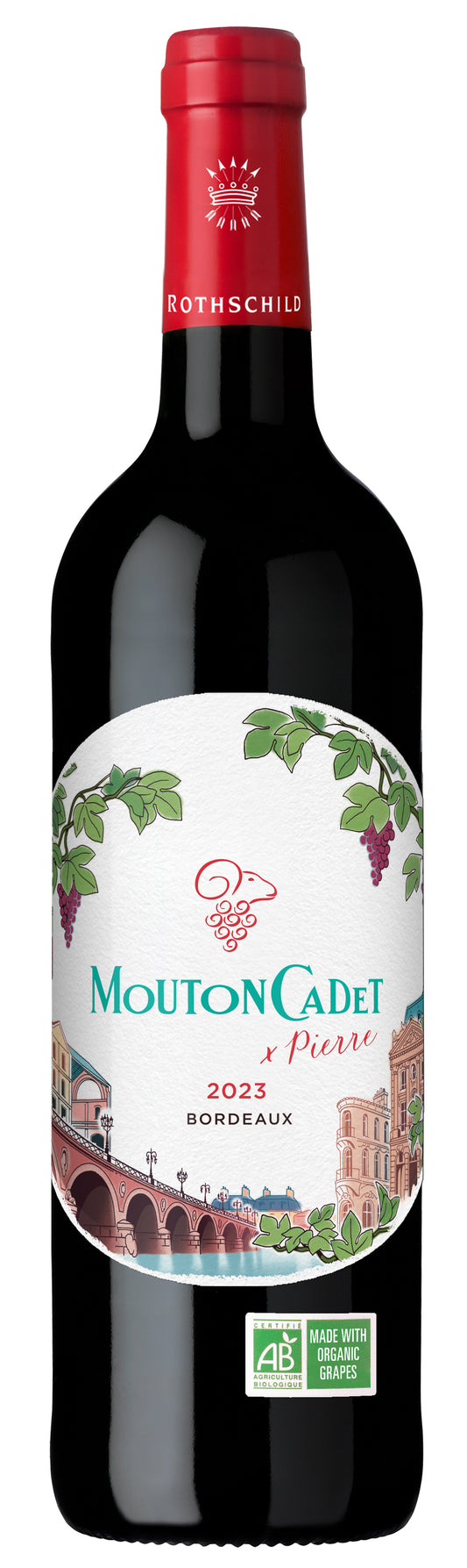 Mouton Cadet by Pierre 2023  Front Bottle Shot