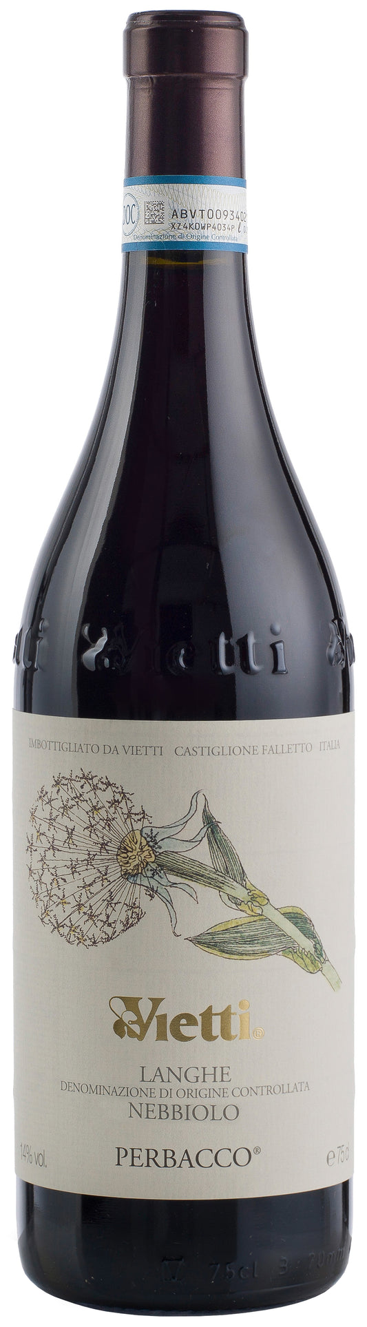 Vietti Perbacco Nebbiolo delle Langhe 2022  Front Bottle Shot