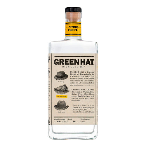 Green Hat Citrus Floral Distilled Gin
