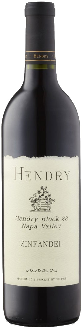 Hendry Block 28 Zinfandel 2021  Front Bottle Shot