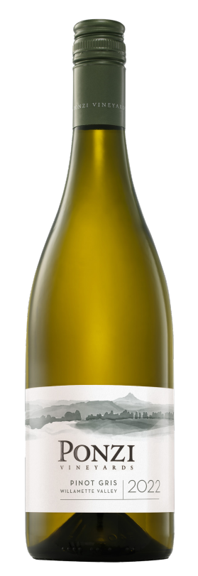 Ponzi Pinot Gris 2022  Front Bottle Shot