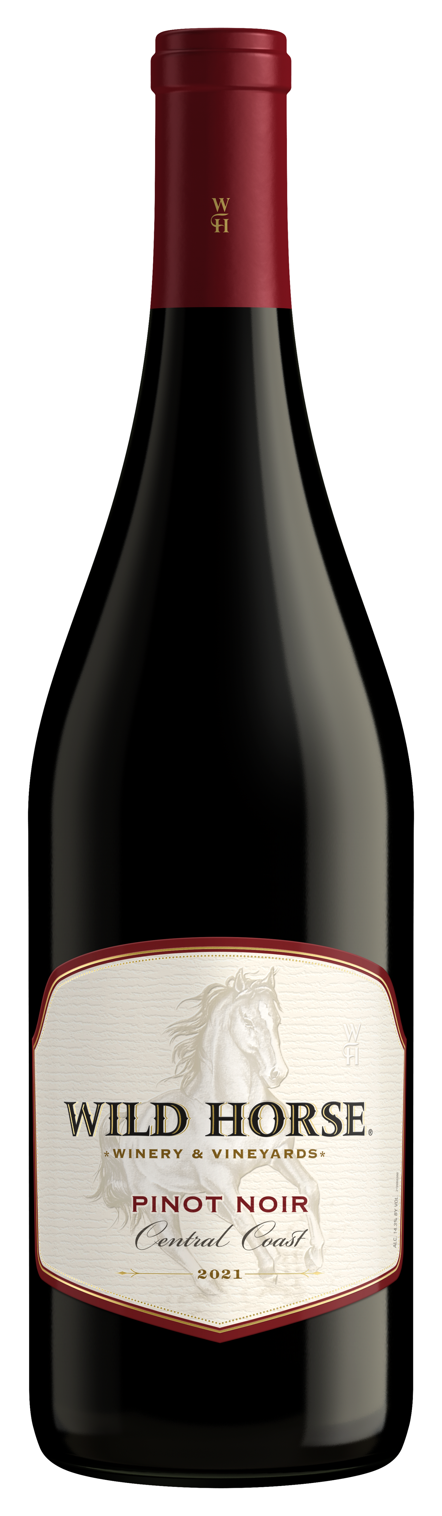 Wild Horse Pinot Noir 2021  Front Bottle Shot