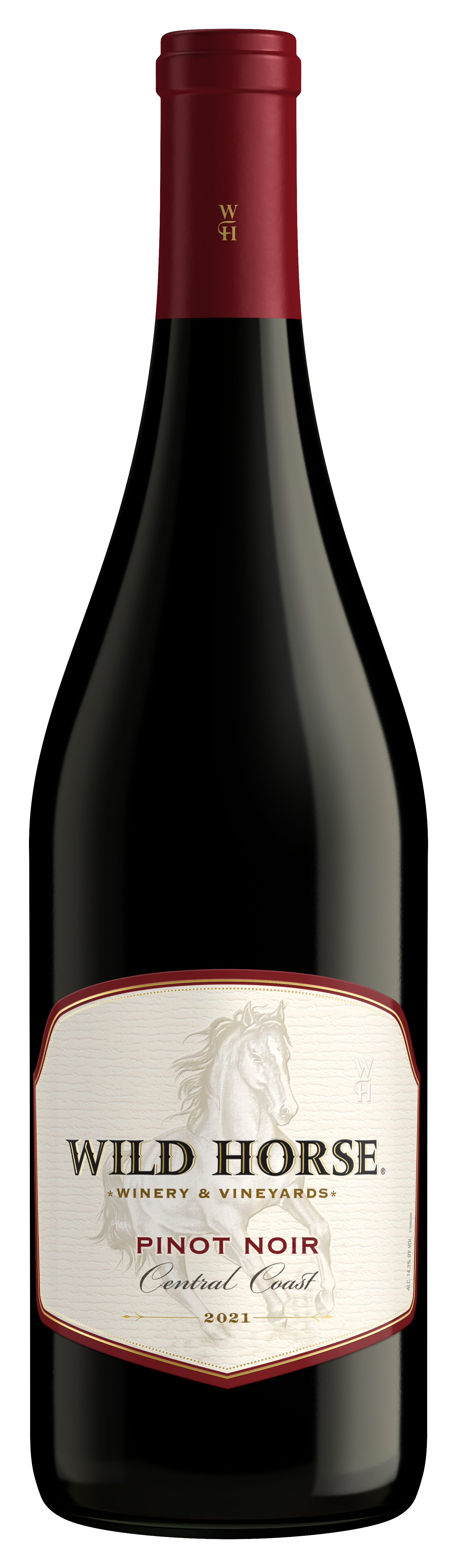 Wild Horse Pinot Noir 2021  Front Bottle Shot