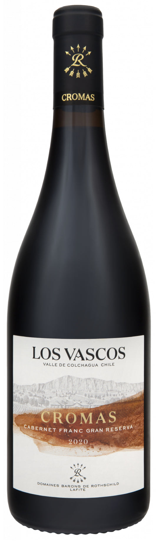 Los Vascos Cromas Gran Reserva Cabernet Franc 2020  Front Bottle Shot
