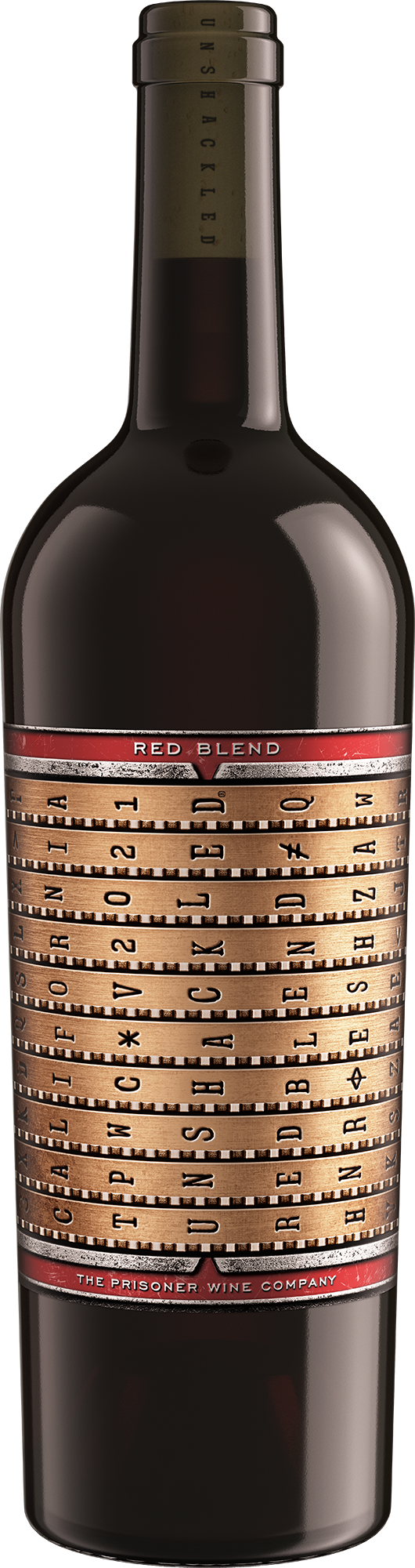 The Prisoner Wine Company Unshackled Red 2021  Front Bottle Shot