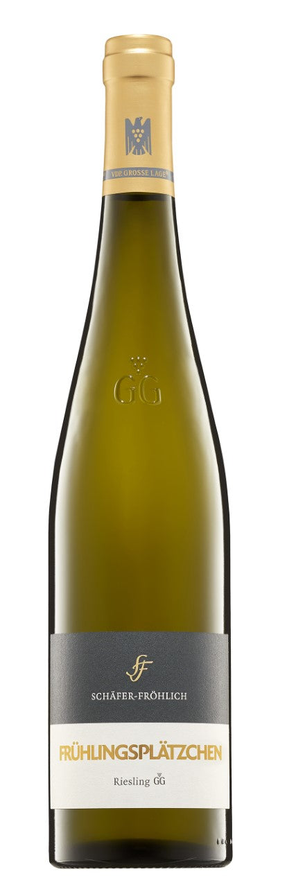 Schafer-Frohlich Fruhlingsplatzchen Riesling Grosses Gewachs 2023  Front Bottle Shot
