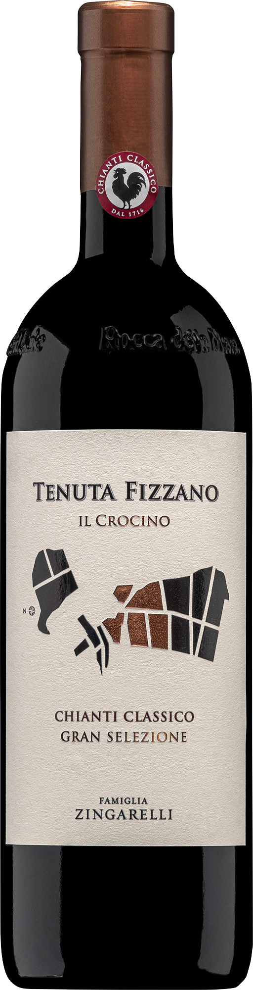 Zingarelli Il Crocino Chianti Classico Gran Selezione Tenuta Fizzano 2020  Front Bottle Shot