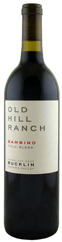 Bucklin Bambino Old Hill Ranch Zinfandel 2023  Front Bottle Shot
