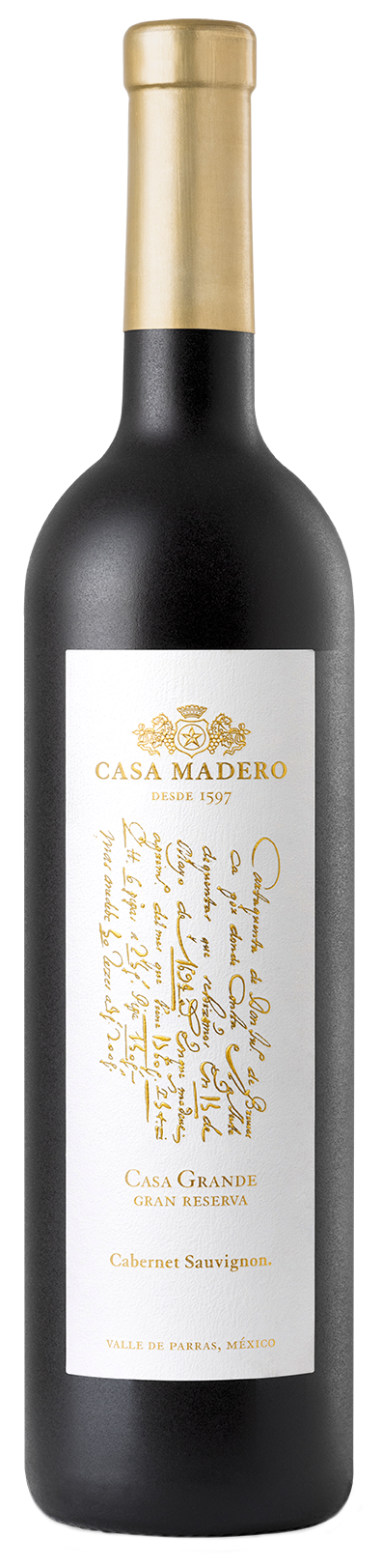 Casa Madero Gran Reserva Cabernet Sauvignon 2019  Front Bottle Shot