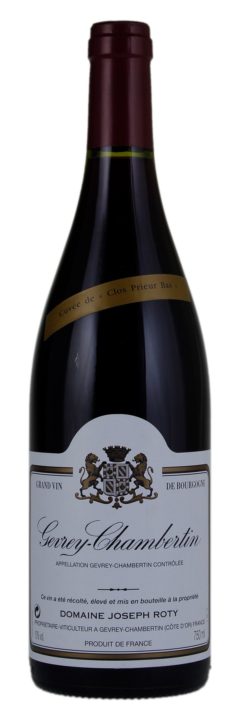 Domaine Joseph Roty Gevrey-Chambertin Clos Prieur Bas 2017  Front Bottle Shot