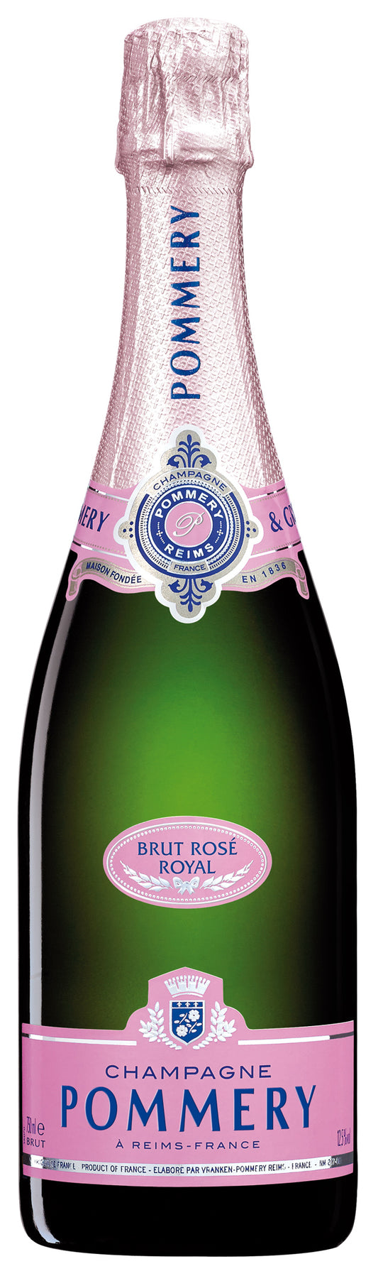 Pommery Brut Royal Rose  Front Bottle Shot