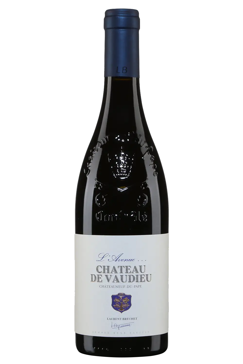 Chateau de Vaudieu Chateauneuf-du-Pape L'Avenue 2020  Front Bottle Shot